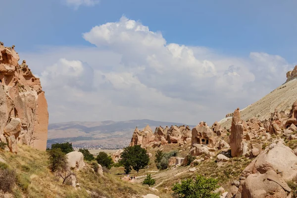 Goreme Capadocia Turquía Agosto 2019 Monasterio Rocas Zelve Zelve Museo — Foto de Stock