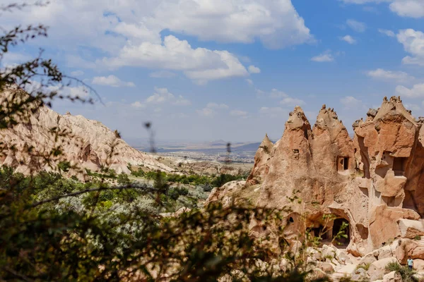 Goreme Kapadocja Turcja Sierpnia 2019 Klasztor Skalny Zelve Skansen Zelve — Zdjęcie stockowe