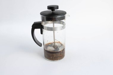 Çay demliğinde küflenmiş. Yakın çekim, alan derinliği