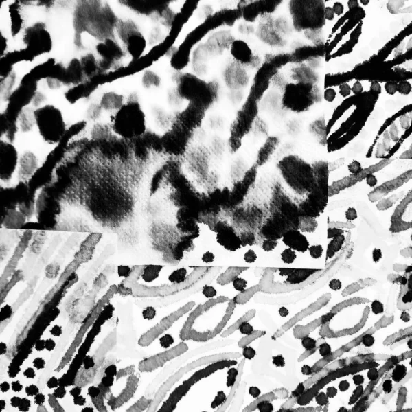 グレー幾何学的イラスト モノクロームクールなテンプレート 白いモザイクデザイン ブラック ネイチャー イラスト 明るいダイナミックプリント インクの要素 モノクロームアブストラクト論文 — ストック写真
