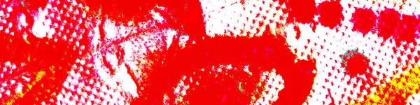 ピンクダーティアートのテクスチャ 黄色のインクダーティパターン 赤い水彩の装飾 ホワイト ダイイング バックドロップ レッド コンテンポラリー プリント 死を描く — ストック写真