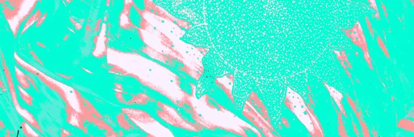 Яркая Элегантная Текстура Зеленый Текстиль Море Популярных Граффити Лазурная Динамическая — стоковое фото