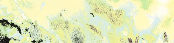 Зеленый Арт Фон Холст Белой Стирки Рисунок Галстука Желтая Ленточка — стоковое фото