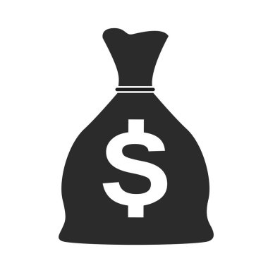 Para çantası veya para zulası uygulamalar ve web siteleri için düz simge