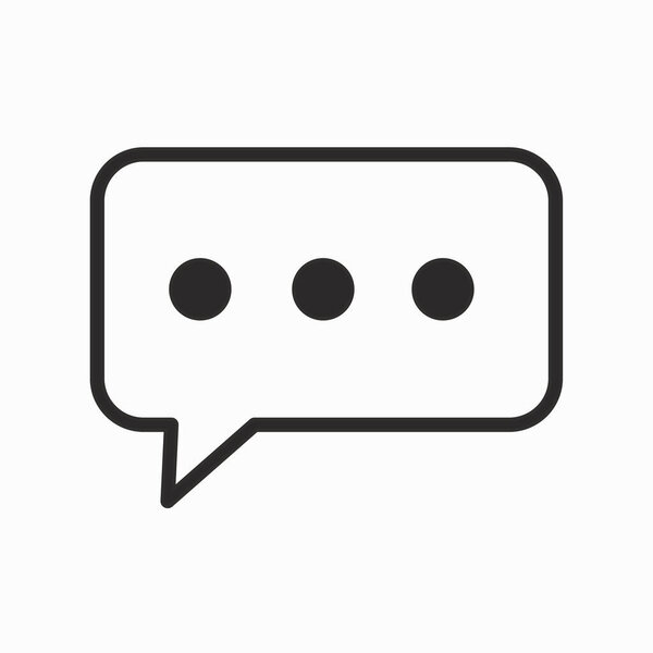 Chat Vector Icons in trendy flat style isolated on white background.eps10