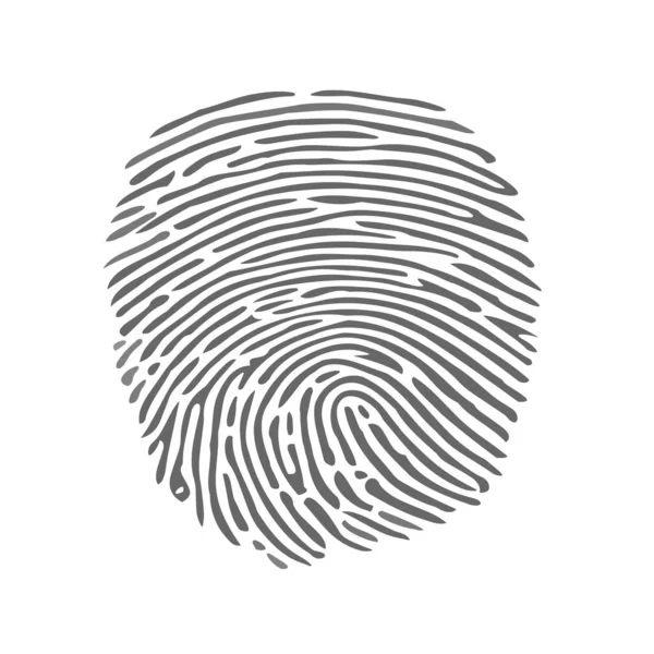 Finger print fingerprint lock secure security logo vector icon illustration — Stock Vector