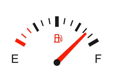 Yakıt göstergesi vektör çizimi