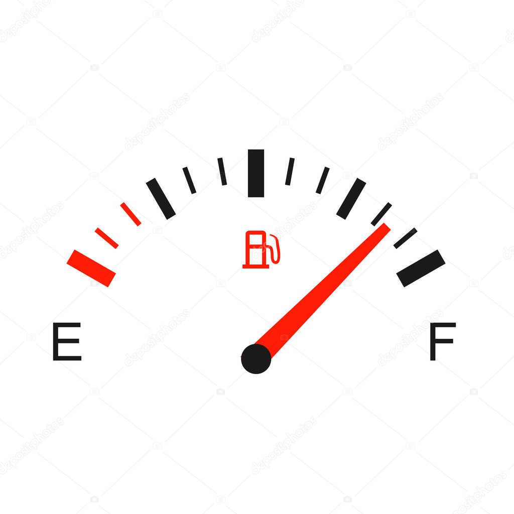 Fuel indicator vector icon vector illustration