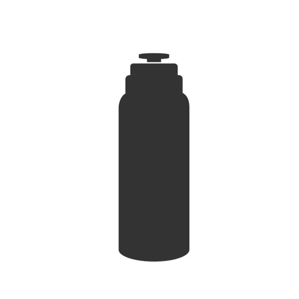 Спортивна Пляшка Водою Суцільна Ікона Гідрокожух — стоковий вектор