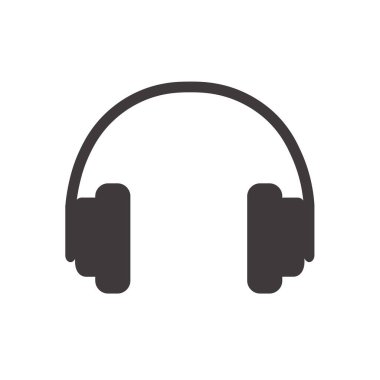 Kulaklık ikonu, kulaklık ikonu vektörü, beyaz arka planda izole edilmiş modaya uygun düz stil. kulaklık simgesi resmi, kulaklık simgesi illüstrasyonu