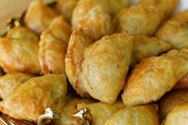 Kazak Ulusal pasta. Samsa