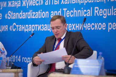 Almat, Kazakistan - 29 Ekim 2014: 29 Ekim 2014 tarihinde Kazakistan'ın Almat kentinde düzenlenen 