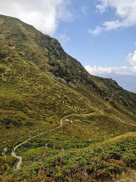 Malerische Bergketten Auf Dem Weg Zum Gipfel — Stockfoto