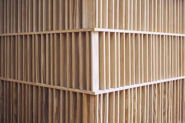 Köşe iç dekorasyon mimari ayrıntılar bina ahşap duvar desen 