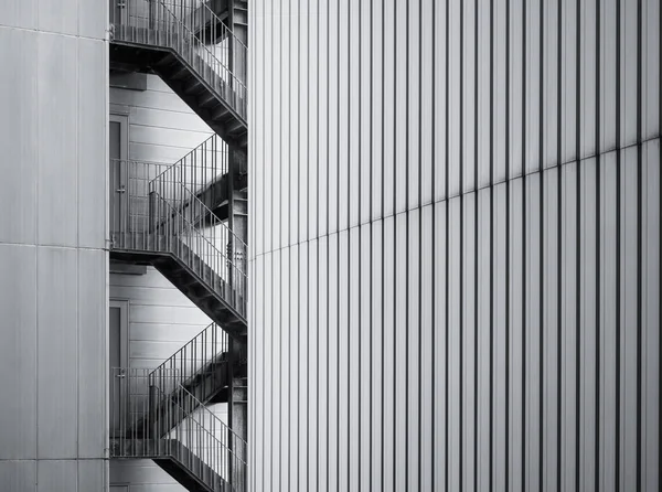 Escaleras Escalón Escalera Incendios Arquitectura Detalles Edificio Exterior — Foto de Stock