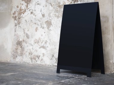 Siyah metal işareti ayağa restoran salonu Bar Cafe alay 