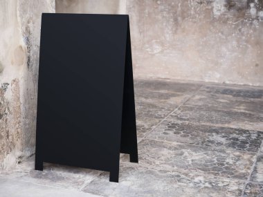 Siyah metal işareti ayağa restoran salonu Bar Cafe alay 