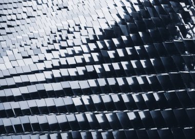 Mimari desen ayrıntı siyah parlak duvar doku Modern bina 