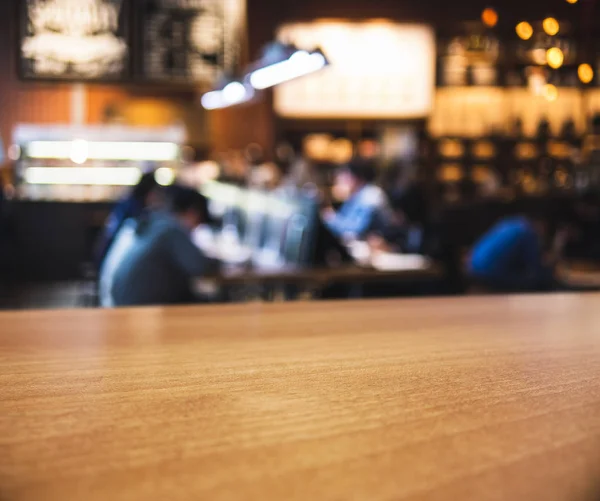 Table Top Counter Blur People Bar Restaurant Party Background — Stock Photo, Image