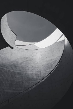 Çimento Curve siyah ve Beyaz Bina Modern mimari detaylar