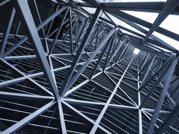Aço Construção Metal Frame Pattern Arquitetura Detalhe Fundo — Fotografia de Stock