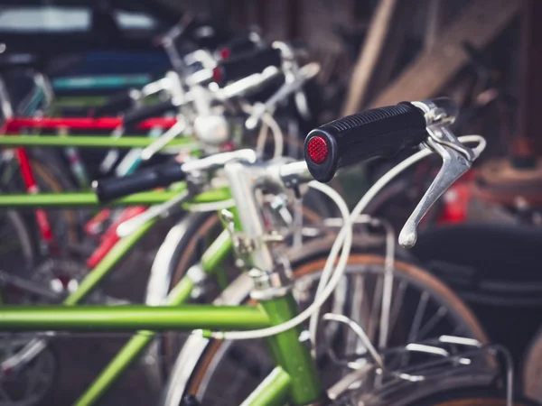 Bicycles Parking Riding Bike Hipster Lifestye Travel Transportation — Stock Photo, Image