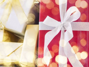 Hediye kutusu Noel süs süsleme tatil arka plan