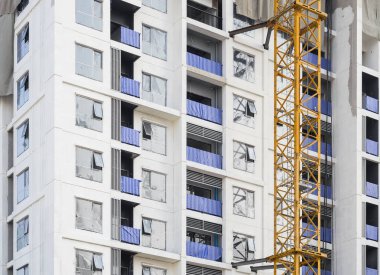 Bina ve vinç İnşaat Sanayi daire konut mimarisi