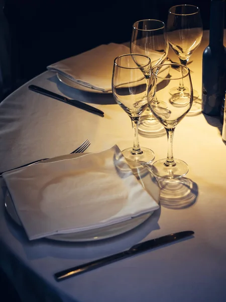 Middagsbordet Inställningen Restaurang Event Parti — Stockfoto
