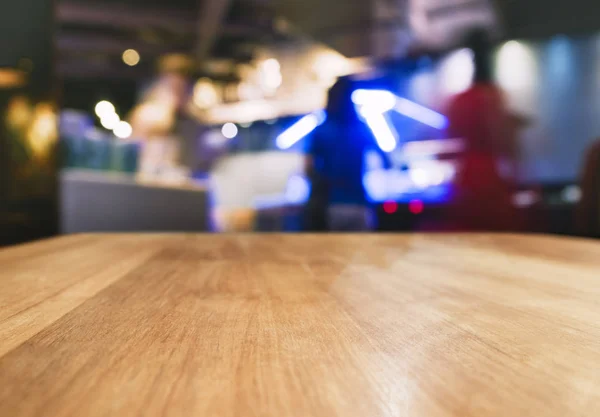 Masa Üstü Arka Plan Aydınlatma Restoran Bar Üzerinde Insanlar Bulanıklık — Stok fotoğraf