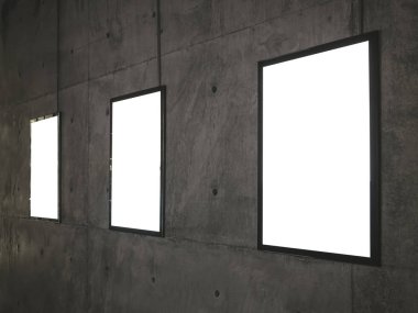 Poster Pano çerçeve çimento duvar kadar alay 
