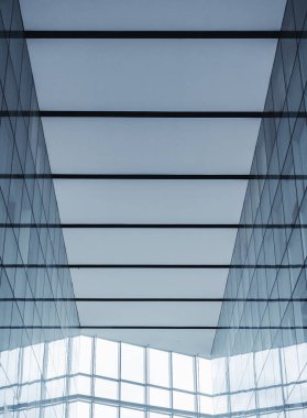 Mimari detay cam cephe desen Modern binanın dış