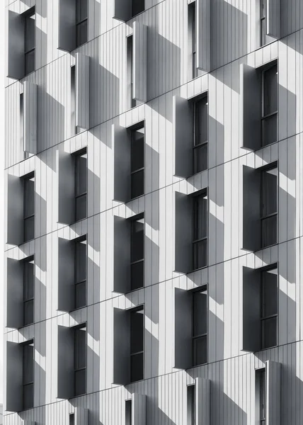Architektura detal okno ramki wzór nowoczesny budynek zewnętrzne — Zdjęcie stockowe