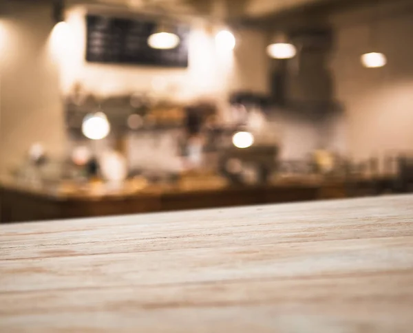 Mostrador de mesa Blur Cafetería cafetería bar interior contador —  Fotos de Stock