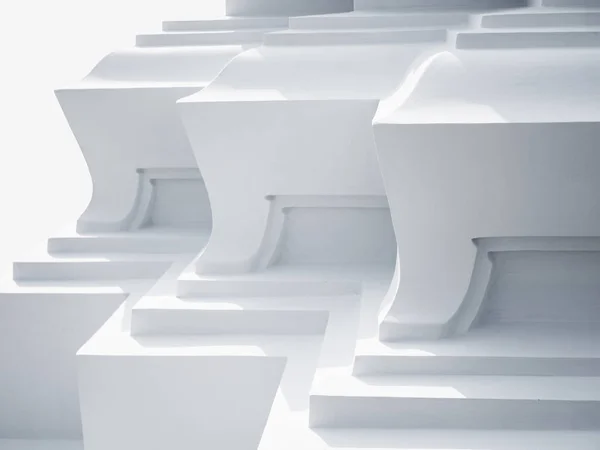Szczegóły architektury kolumna element narożny projekt biała tekstura — Zdjęcie stockowe