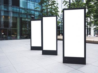 Mock up Light Box set Sign stand Şablonu açık Medya Reklamı