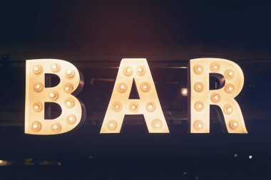 Bar Işıkları tabela dekorasyon Parti Olay Retro Tip tasarım