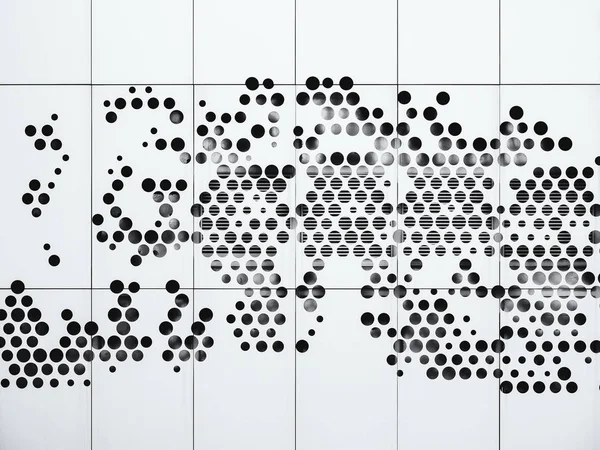 금속 벽 헥사곤 점 패턴 구조 상세 — 스톡 사진