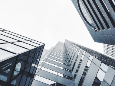 Mimarlık detayı Modern Cam Cephe Binası İş Ofisi