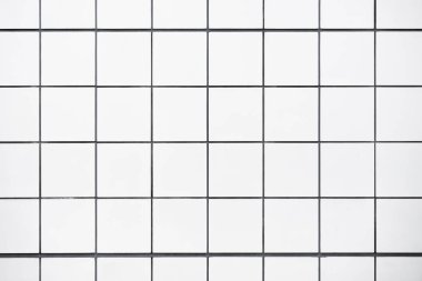 Beyaz duvar kiremitleri kare desen minimum arkaplan dokusu