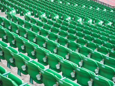 Futbol stadyumunda koltuk sırası