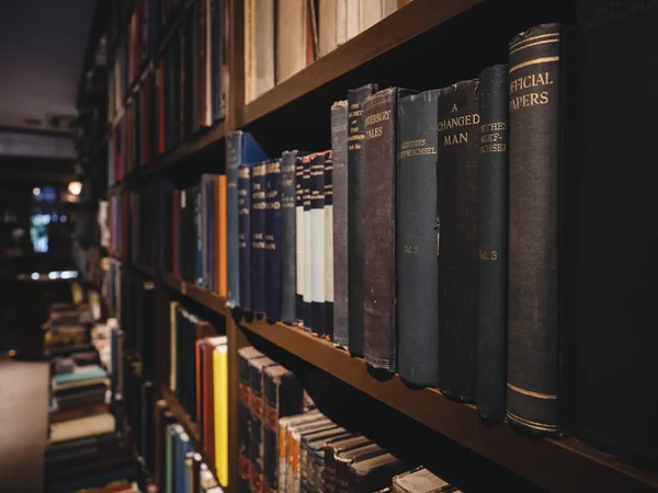 Old ancient Books on Bookshelf History book Library