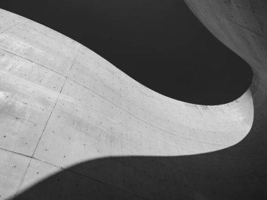 Mimari ayrıntılar Çimento eğrisi şekli Modern Yapı Alanı Soyut arkaplan