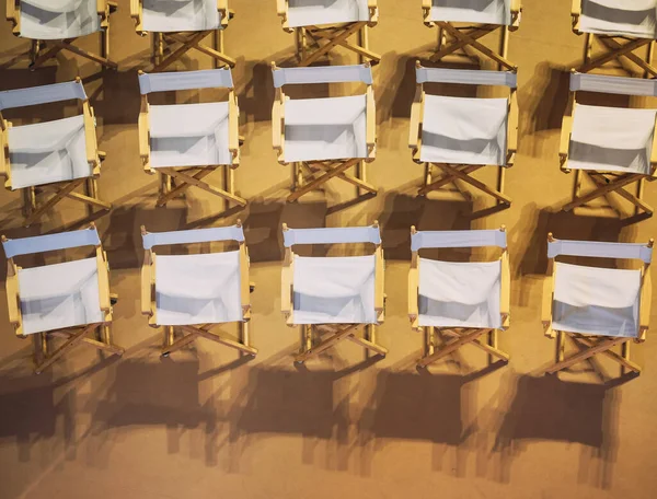 会議のために設定された空のシート行イベントミーティング — ストック写真