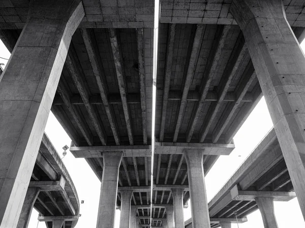 Previsão Concreto Infraestrutura Rodoviária Perspectiva Construção Ângulo Vista Elevação — Fotografia de Stock