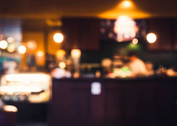 Blur Restauracja Stół Counter Bar Sklep Wnętrze — Zdjęcie stockowe