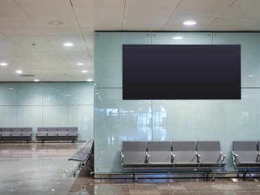 Banner 'ın dijital ekran görüntüleme salonunu, halka açık havaalanı kapısı bekleme alanını düzenle