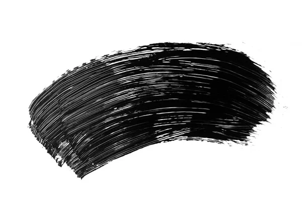 Pincel Grunge Abstrato Feito Com Tinta Acrílica Frouxa Isolado Branco — Fotografia de Stock