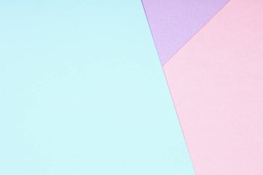 Soyut geometrik kağıt arka plan. Mavi ve pembe moda renkler.