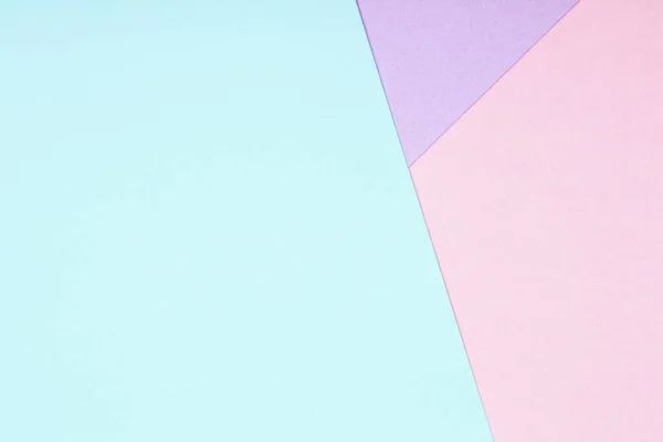 Abstrakter Geometrischer Papierhintergrund Blaue Und Rosa Trendfarben — Stockfoto